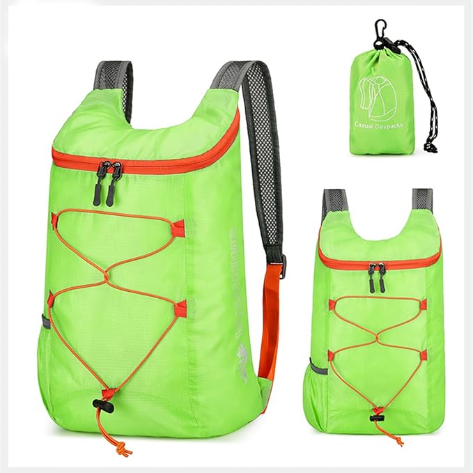 Multifunctional Outdoor Folding Backpack, High Density, Lightweight, Waterproof, Nylon Fabric - ShopBox