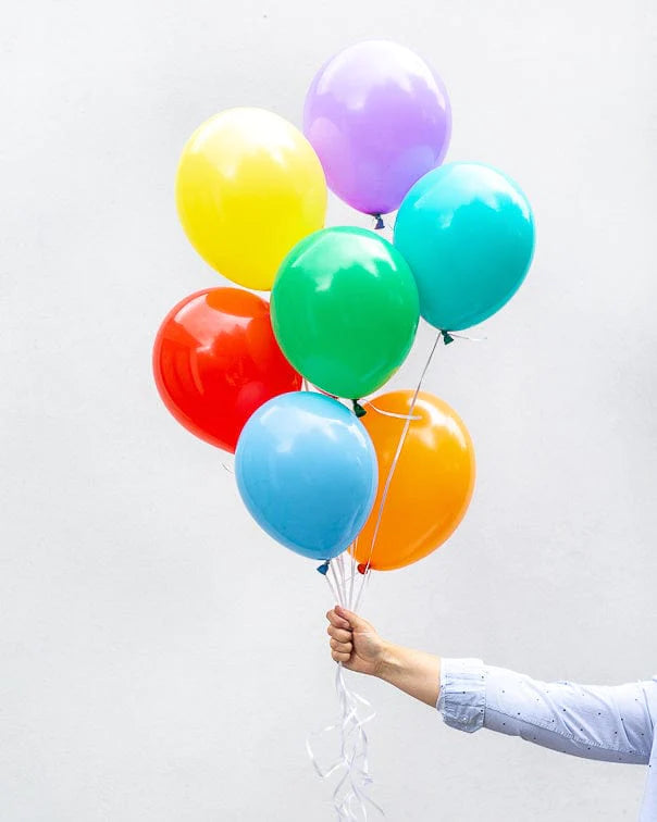 Rainbow Mix Assorted Balloons (8 Pack) - ShopBox