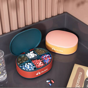 Portable Pre-organised Pill and medicine case