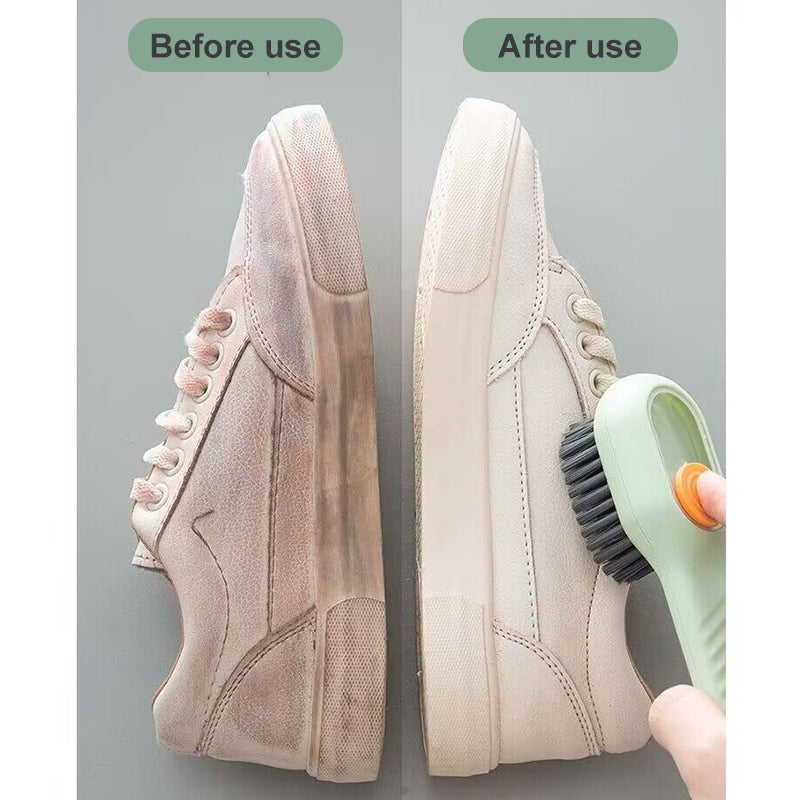 Deep Cleaning Soft Bristle Shoe Brush with Automatic Liquid Discharge - ShopBox 