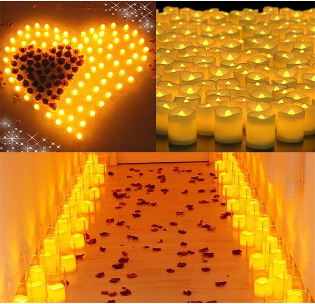 24PCS LED Tea Lights Candles - ShopBox 