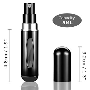 Portable Mini Perfume Bottle - 3PCS 5ml Refillable Spray Atomizer | Cosmetic Container - ShopBox 