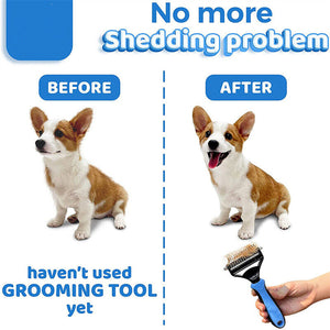 Vet approved Grooming & Demattong Brush For Pet Dog Cat - ShopBox 