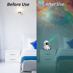 Galaxy Star Projector LED Night Light - Starry Sky Astronaut Projectors Lamp | Decorative Lighting - ShopBox 