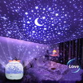 Starry Projector Night Light - Rotating Sky Moon Lamp - ShopBox 