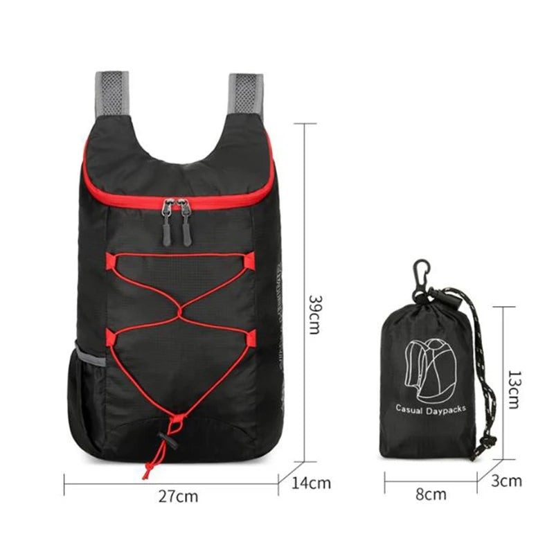 Outdoor Folding Backpack - Lightweight Waterproof Sports Bag - ShopBox 