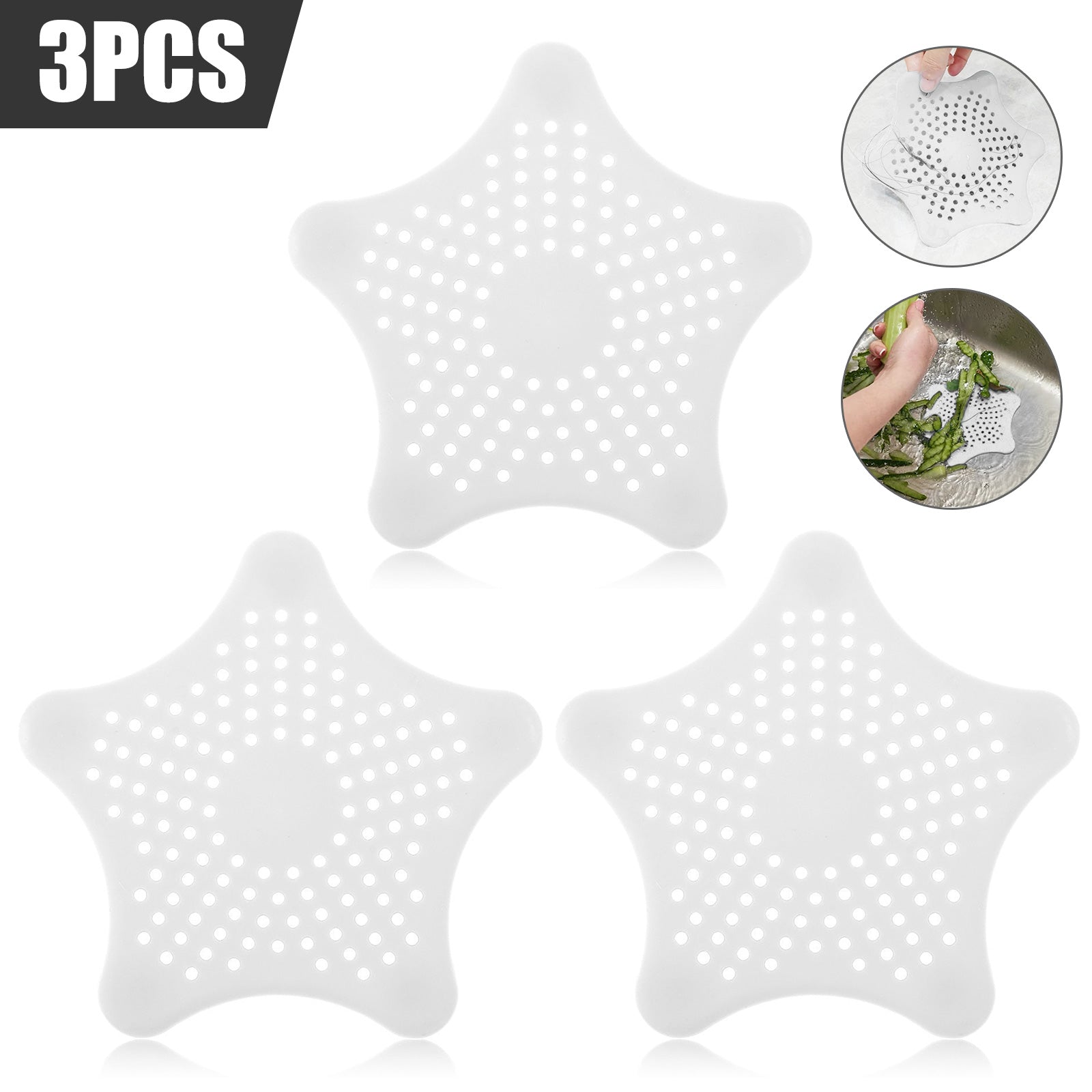 Silicone Starfish-shaped Sink and Bath Drain Filter - ShopBox 