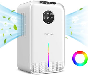 LOEFME 2.5L Home Dehumidifier with 3 Speeds and LED lights - ShopBox 