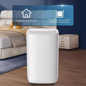 16L ECO Dehumidifier and Air Purifier with Humidistat and LCD Display for Home Use - ShopBox 