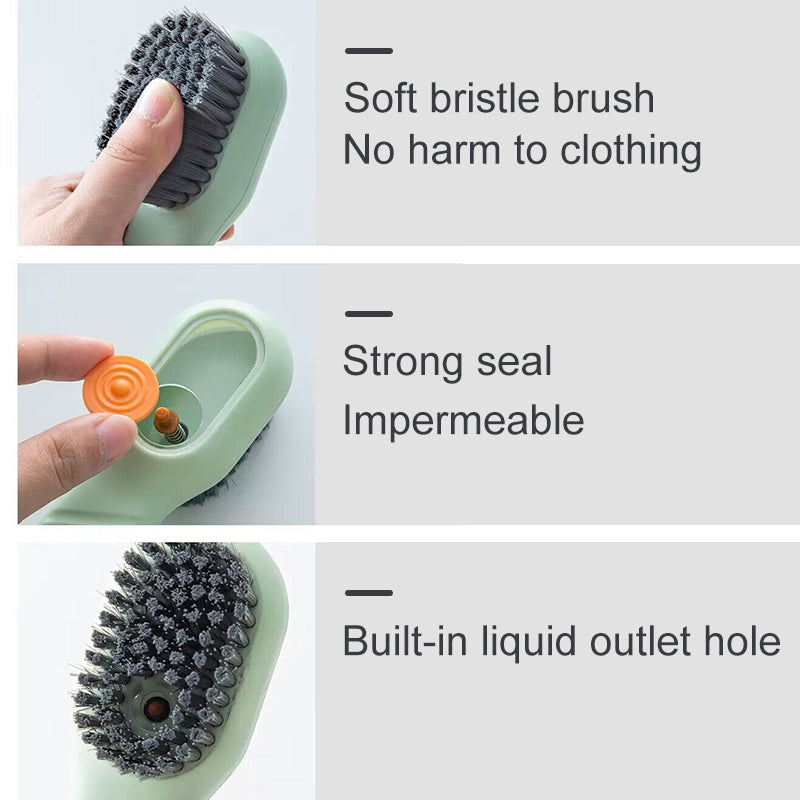 Deep Cleaning Soft Bristle Shoe Brush with Automatic Liquid Discharge - ShopBox 