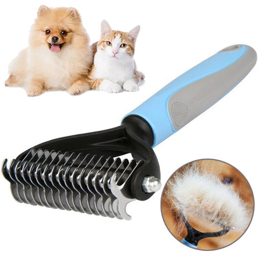 Vet approved Grooming & Demattong Brush For Pet Dog Cat - ShopBox 