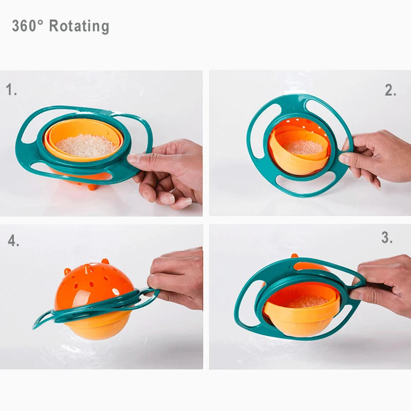 Spill-proof Gyro Baby feeding Bowl - ShopBox 