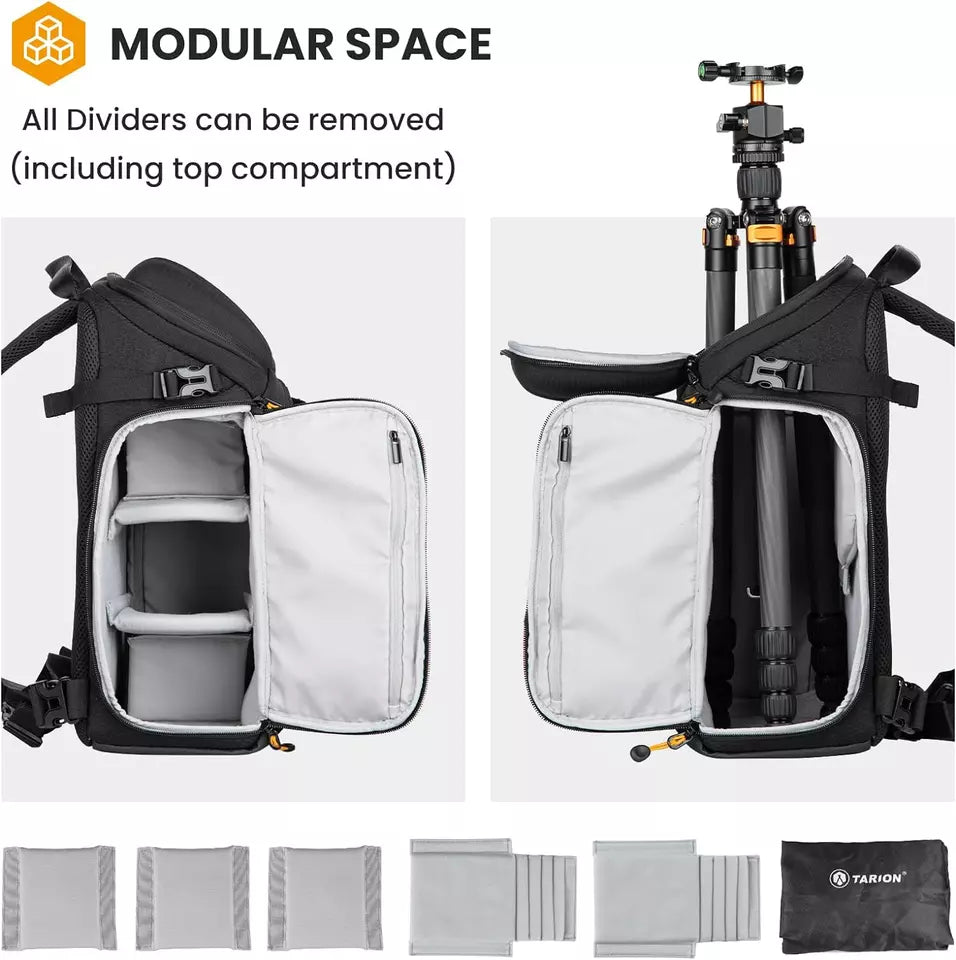 Camera Bag Large Photography - Camera Backpack with Dual-Side Opening for - ShopBox 