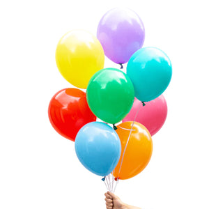 Rainbow Mix Assorted Balloons (8 Pack) - ShopBox 