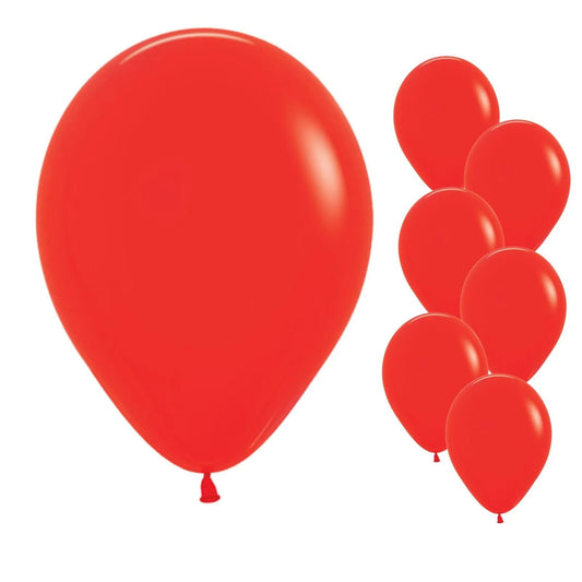 50 x Bright Red Balloons 12" Wedding Party Decorations - ShopBox 