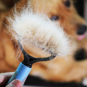 Vet approved Grooming & Demattong Brush For Pet Dog Cat - ShopBox 