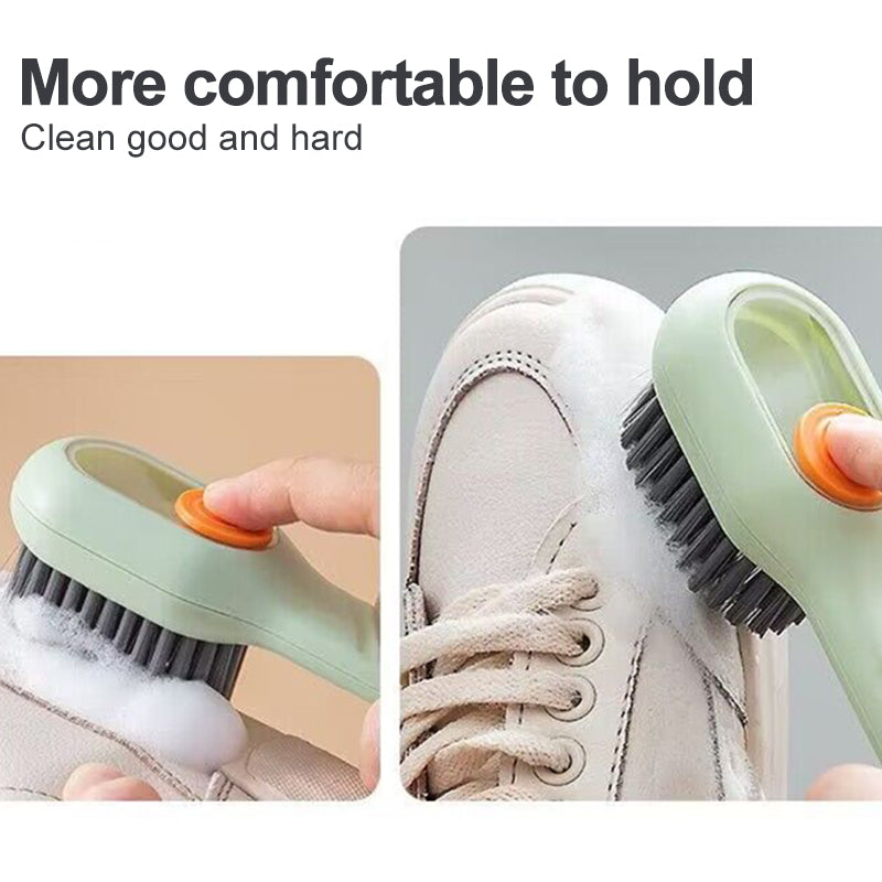 Deep Cleaning Soft Bristle Shoe Brush with Automatic Liquid Discharge - ShopBox 