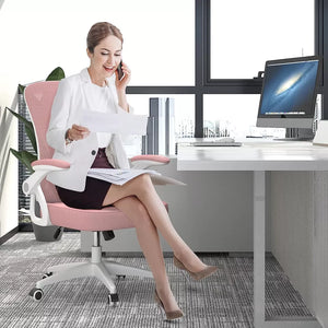 Ergonomic Office Chair Home Swivel Mesh Study Computer Desk Chair Adjustable - ShopBox 