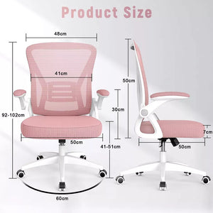 Ergonomic Office Chair Home Swivel Mesh Study Computer Desk Chair Adjustable - ShopBox 