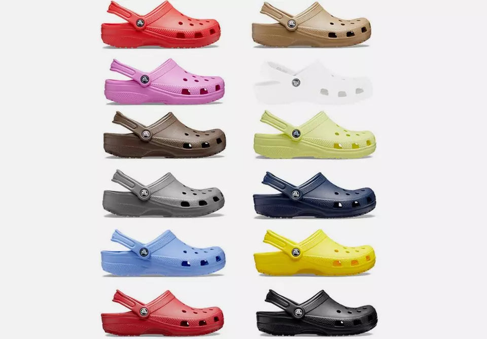 Crocs Classic Sandal Clogs Lightweight Beach Slip Shoes - ShopBox 