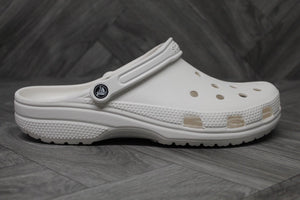 Crocs Classic White Clogs Roomy Fit Sandals Adults Mens Unisex UK 13 / EU 49-50 - ShopBox 