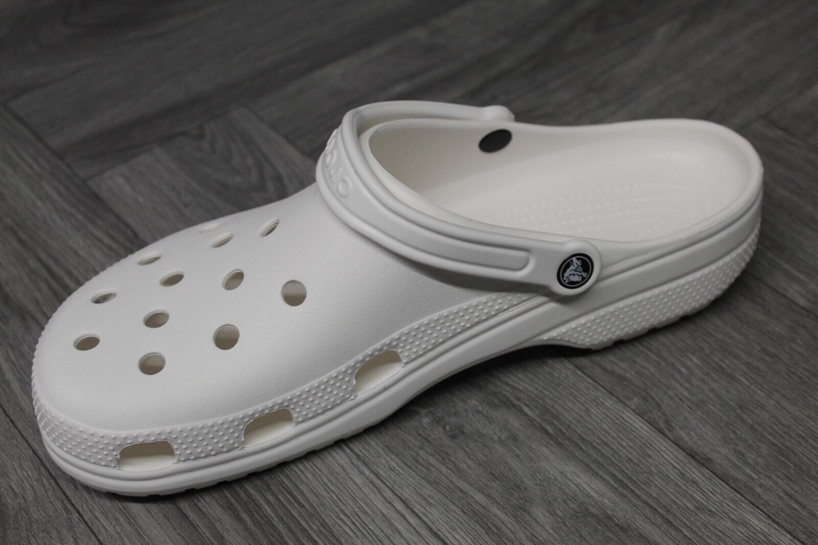 Crocs Classic White Clogs Roomy Fit Sandals Adults Mens Unisex UK 13 / EU 49-50 - ShopBox 