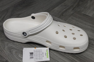 Crocs Classic White Clogs Roomy Fit Sandals Adults Mens Unisex UK 13 / EU 49-50 - ShopBox 