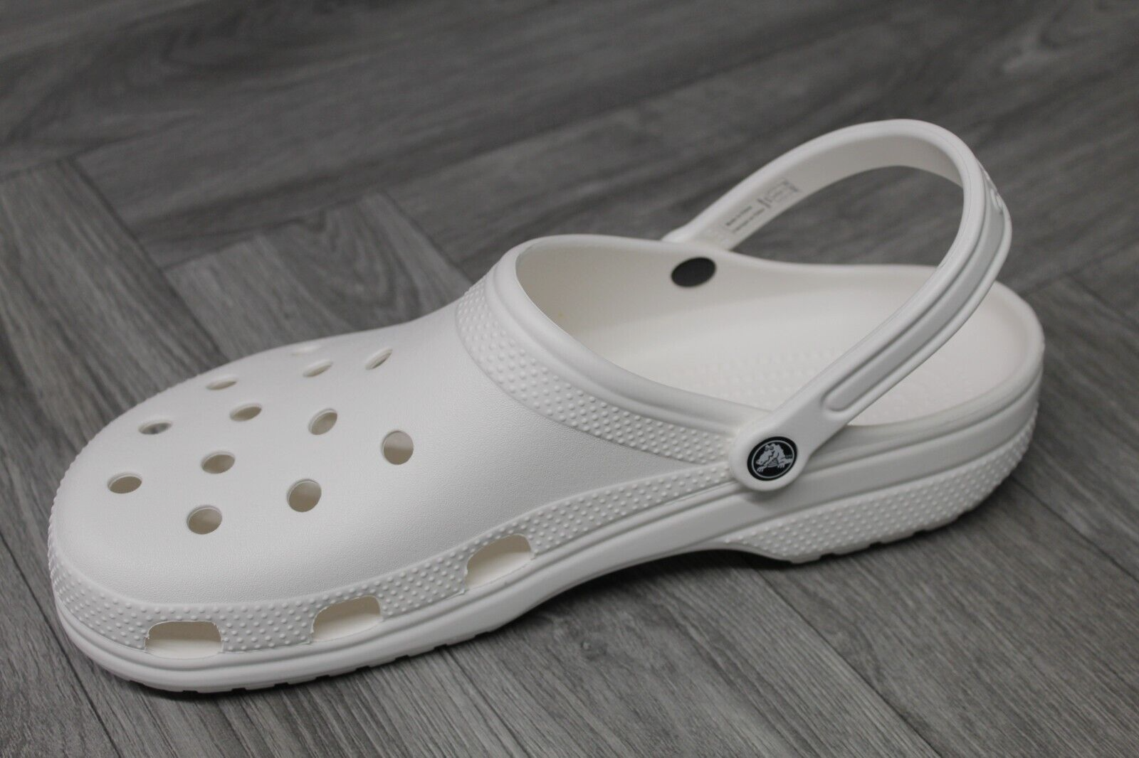 Crocs Classic White Clogs Roomy Fit Sandals Adults Mens Unisex UK 13 / EU 49-50 - ShopBox 