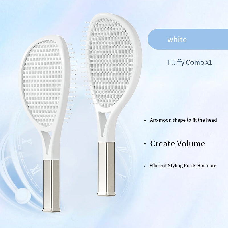 Hair Comb Tennis Racket Fluffy Combs High Skull Top Hair Artifact Airbag Cushion Massage Comb Barber Tools Hair Detangler Hairbrush For Thick Hair Self Cleaning Curly Hair Brush For Curly Hair - ShopBox 