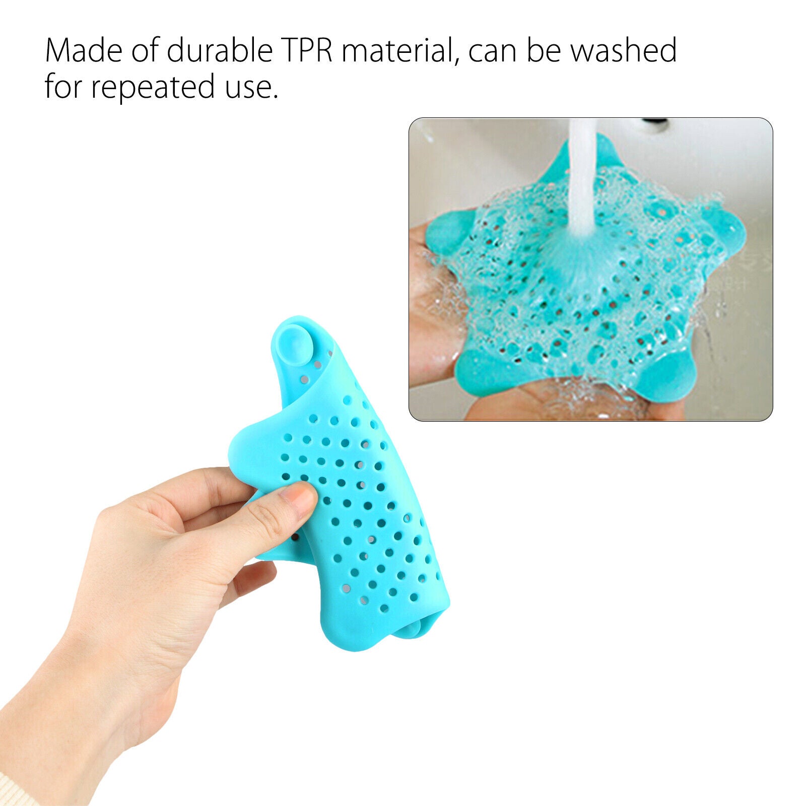 Silicone Starfish-shaped Sink and Bath Drain Filter - ShopBox 