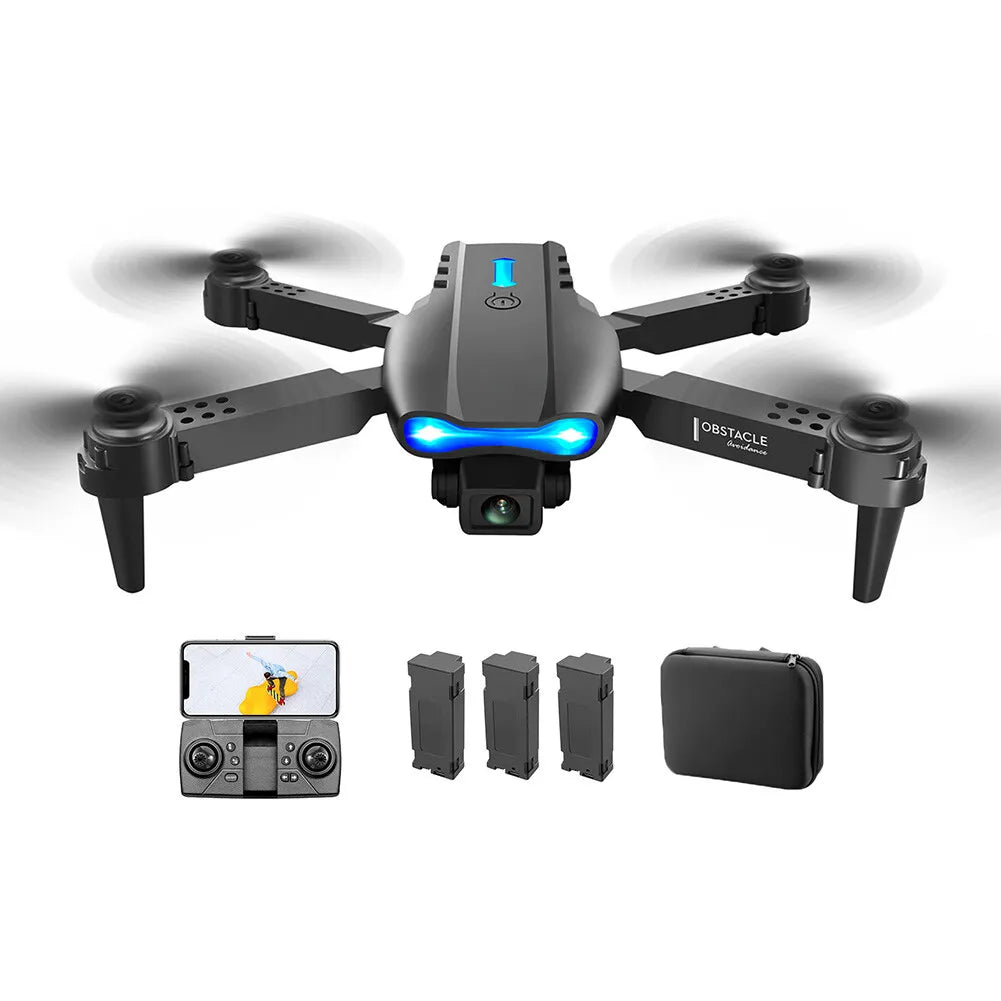 E99 Pro Drone X HD Selfie Camera WIFI FPV GPS Foldable RC Quadcopter - ShopBox 