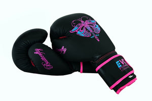 Ladies Boxing Gloves Pink MMA Muay Thai Women Training Sparring UFC - ShopBox 