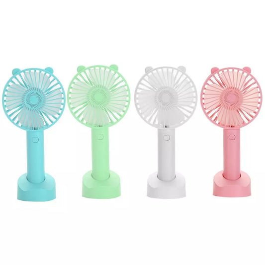 Cute Cartoon Mini Portable USB Portable Fan Charging Student Outdoor New Summer 2024 - ShopBox 