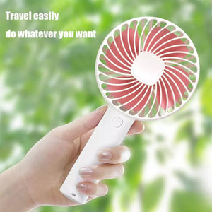 Cute Cartoon Mini Portable USB Portable Fan Charging Student Outdoor New Summer 2024 - ShopBox 