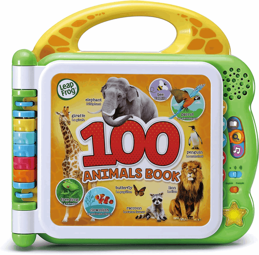 Leapfrog 100 Animals Book, Baby Book with Sounds and Colours for Sensory Play