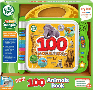 Leapfrog 100 Animals Book, Baby Book with Sounds and Colours for Sensory Play