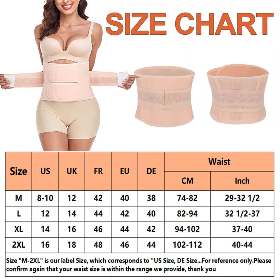 Belly Band Abdominal C-section Belly Binder Wrap Girdle Recovery Belt - ShopBox 