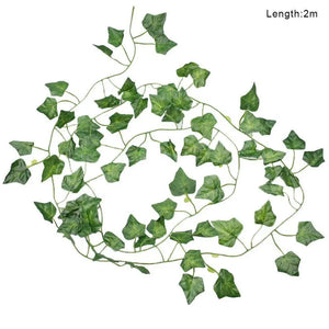 200cm Artificial Plants Green Ivy False Leaves Garland Plant Wall Hanging Vine House Garage Decoration - ShopBox 