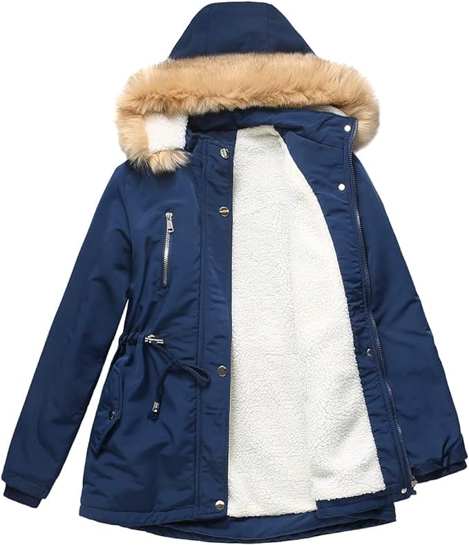 YFFUSHI Women Warm Faux Fur Hooded Jacket - ShopBox 