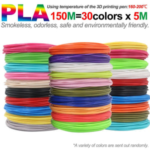 3D Art Pen with 1.75mm PLA Filament (20 Colors x 10m) – Creative & Safe Drawing Toy for Kids