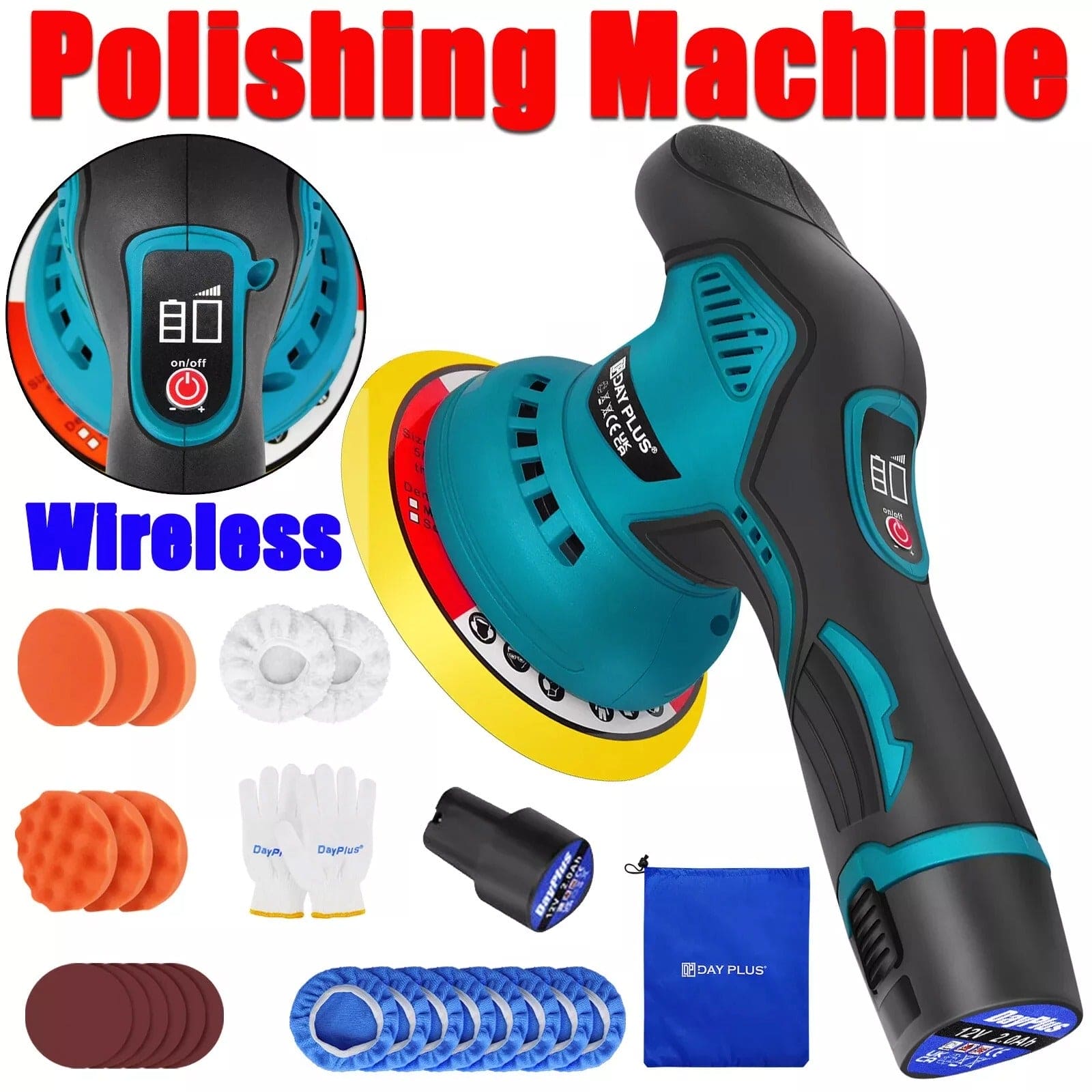 Cordless Car polisher and Waxer - ShopBox 