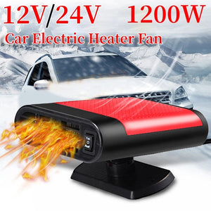 12V 1200W Electric Heating and Cooling Fan for Windshield Defogging, Defrosting, and Demisting - ShopBox 