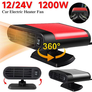 12V 1200W Electric Heating and Cooling Fan for Windshield Defogging, Defrosting, and Demisting - ShopBox 