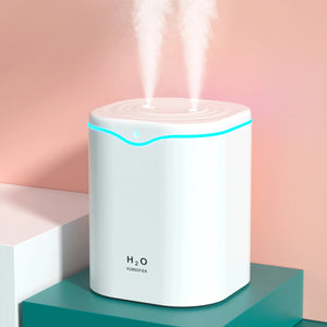 2L Cool Mist Double Spray Humidifier With LED Lights