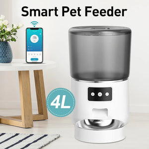 Automatic Pet Feeder with Wi-Fi App, Smart Timed Dosing Feeder, Cat and Dog Food Dispenser - ShopBox 