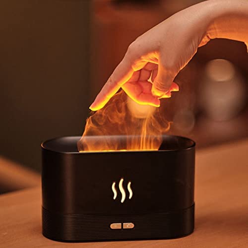 Flame Diffuser, Cool Mist Humidifiers with Flame Effect Night Light - ShopBox 