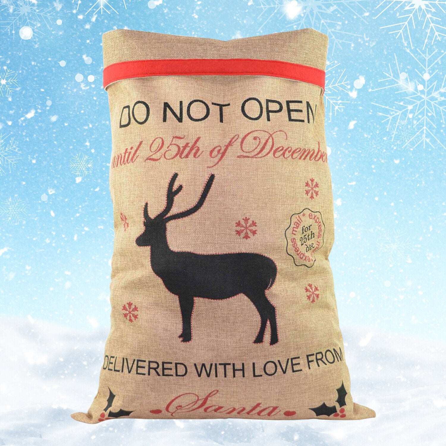 Large Christmas Santa Sack: The Ultimate Festive Stocking Bag for Generous Gifts!" - ShopBox 