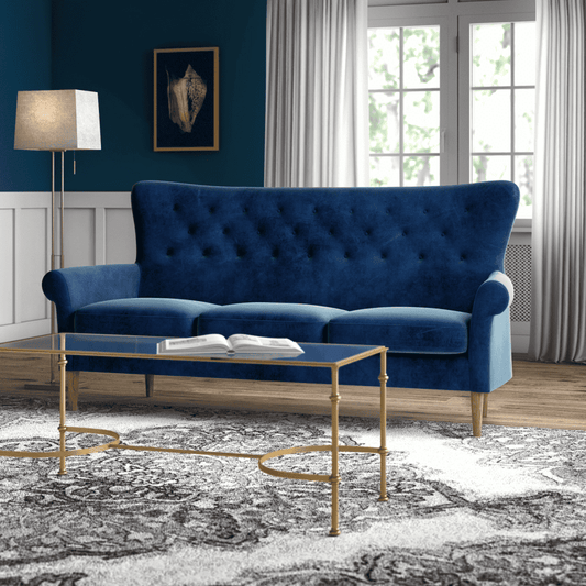 3 Seater Luxury Royal Blue Pegasus Sofa - ShopBox 