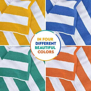 Stripe Beach Towels (76 x 152 cm) - 100% Ring Spun Cotton - ShopBox 