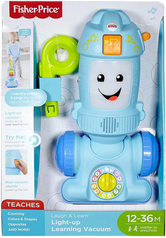 Fisher-Price Light-up Learning Vacuum Baby and Toddler Push Toy - ShopBox 